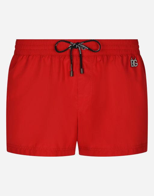 SHORT SWIM TRUNKS WITH DG HARDWARE