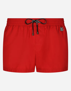 SHORT SWIM TRUNKS WITH DG HARDWARE