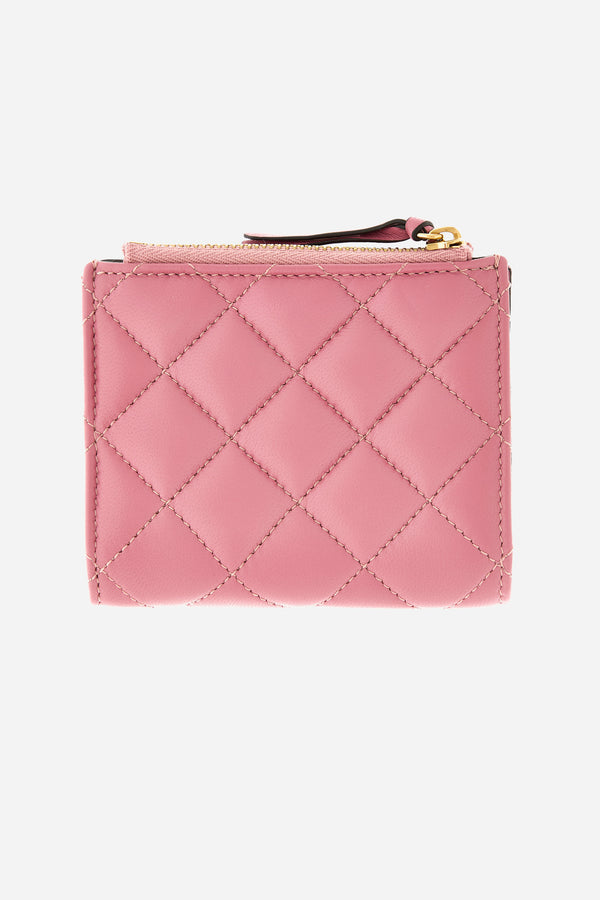 Icon Wallet In Quilted Lamb Leather