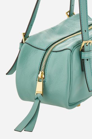 Versace Tag Shoulder In Lamb Leather