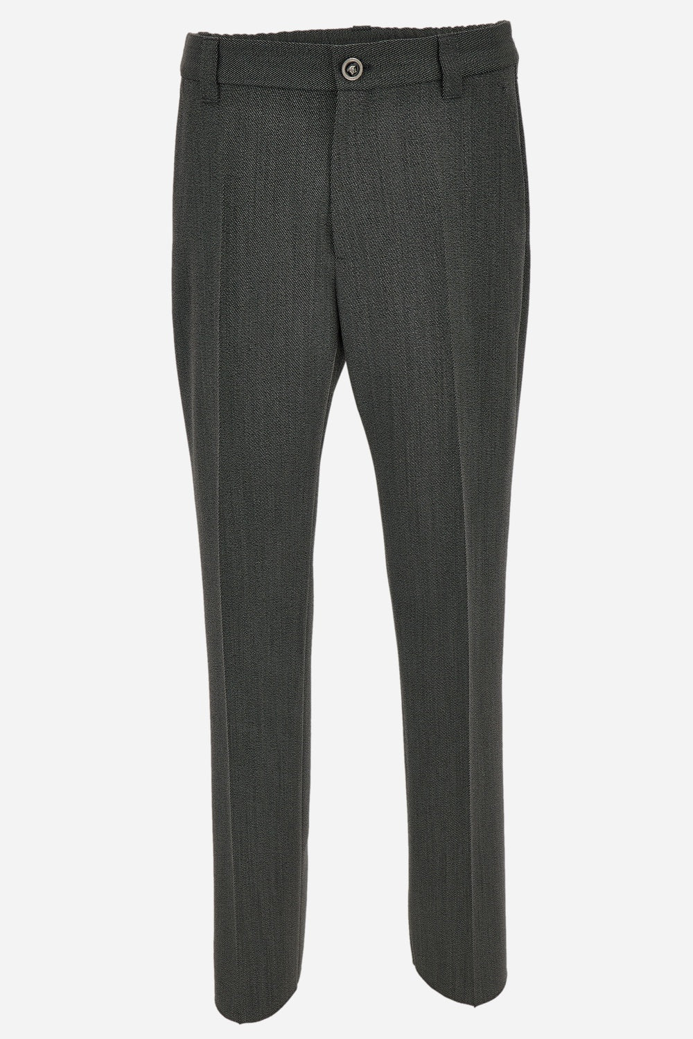Informal Pant In Wool Twill Mouline Fabric