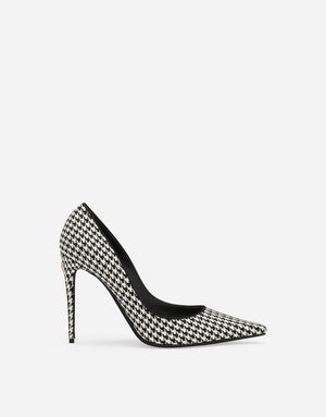 PIED DE POULE FABRIC PUMPS