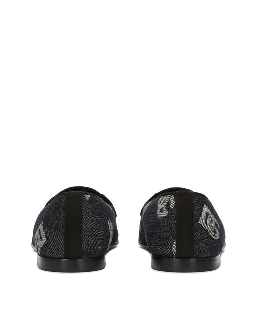 DENIM LOAFERS WITH LOGO