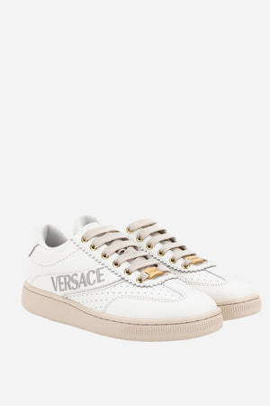 Tennis Low Top In Calf Leather-Fabric