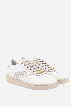 Tennis Low Top In Calf Leather-Fabric