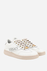 Tennis Low Top In Calf Leather-Fabric
