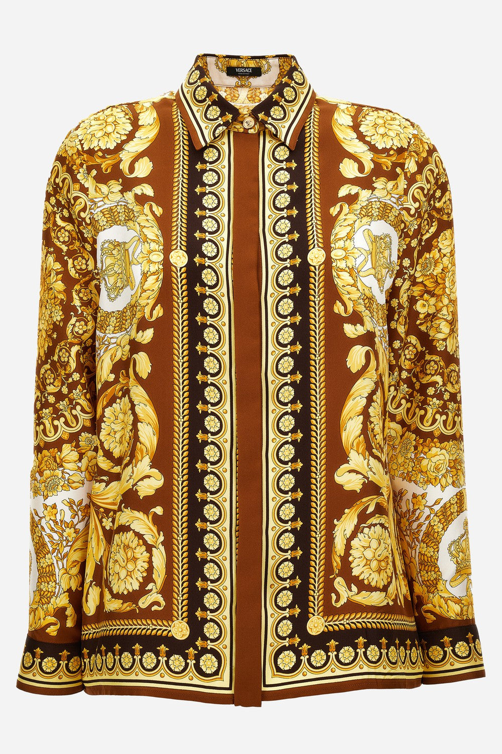 Formal Shirt In Barocco 92 Foulard On Silk Twill