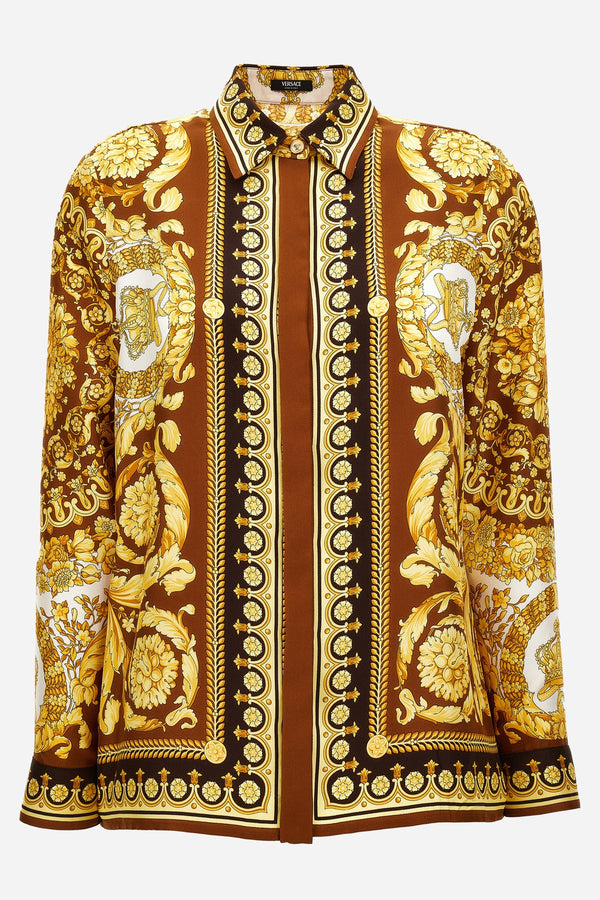 Formal Shirt In Barocco 92 Foulard On Silk Twill