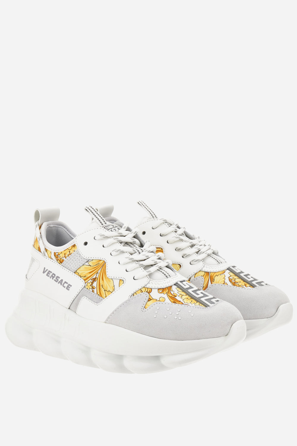 Chain Reaction Low Top In Suede-Barocco Print Fabric