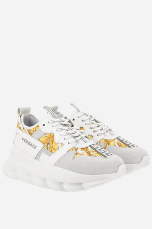 Chain Reaction Low Top In Suede-Barocco Print Fabric