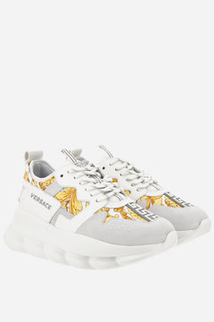 Chain Reaction Low Top In Suede-Barocco Print Fabric