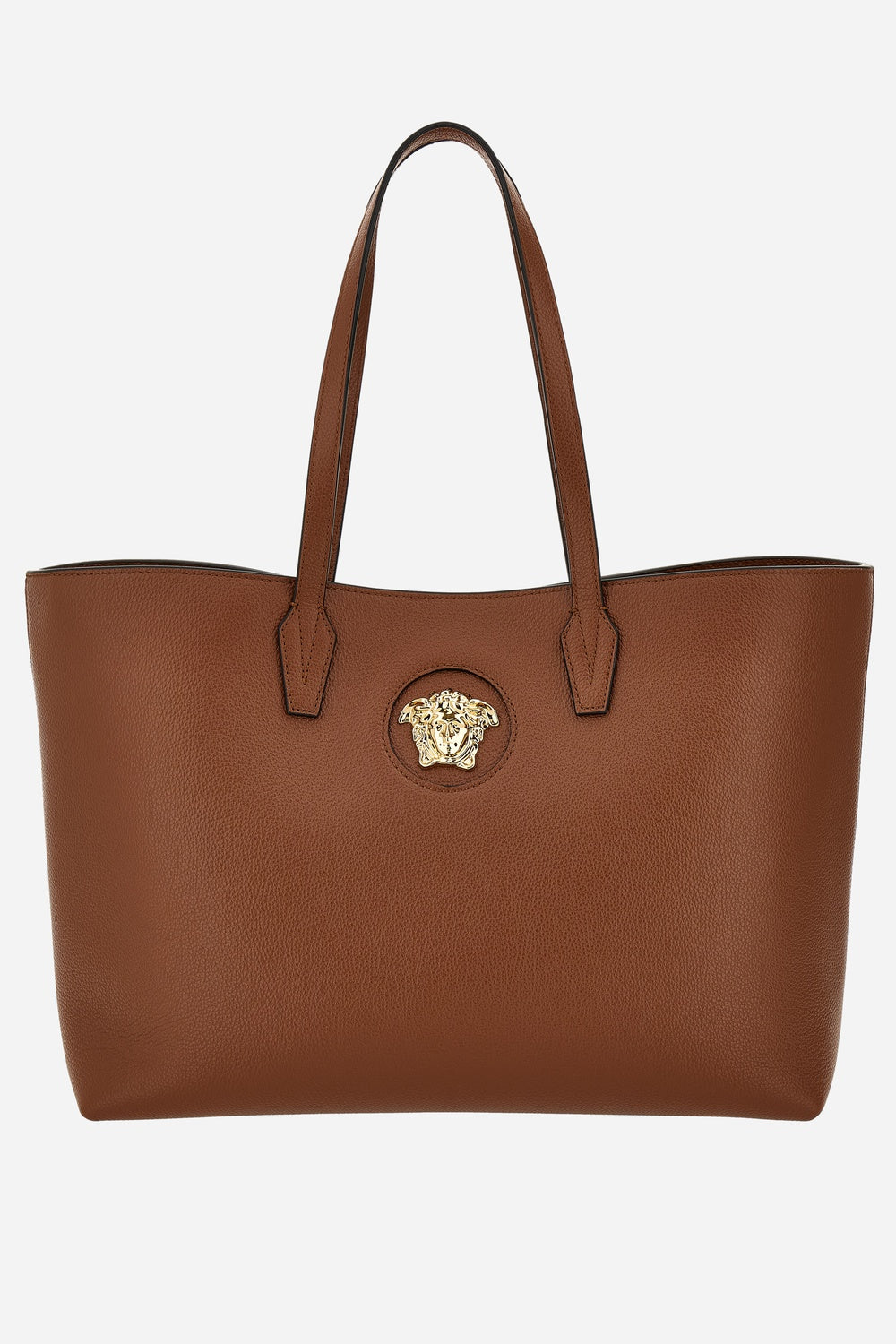 La Medusa Tote In Grainy Calf Leather
