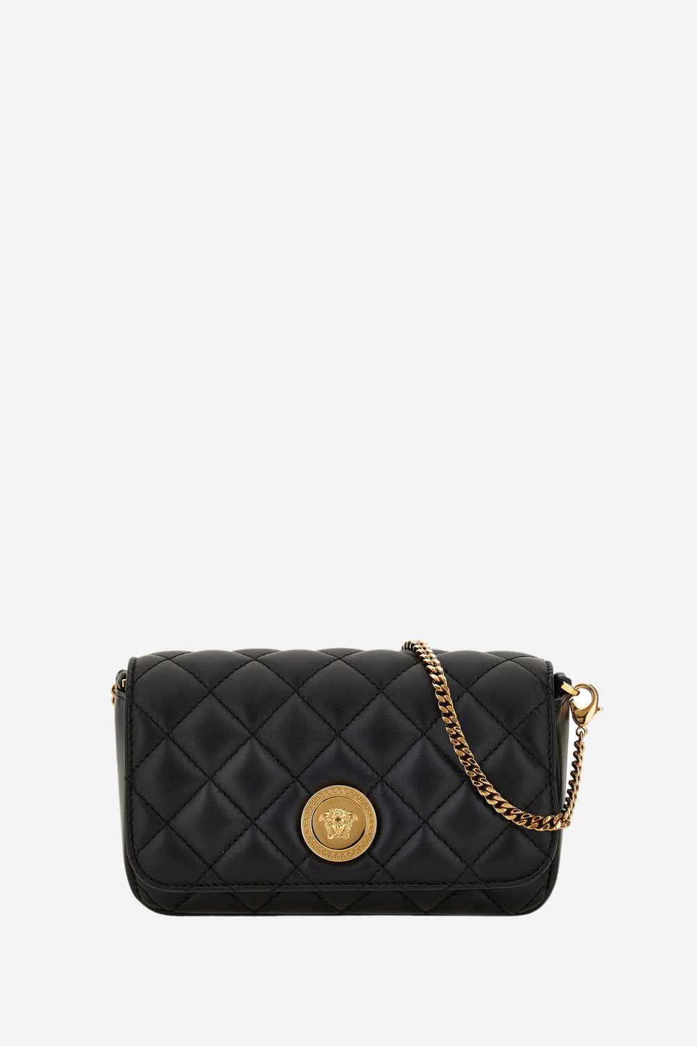Icon Shoulder Bag In Quilted Lamb Leather