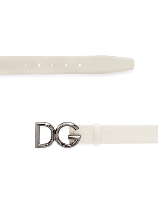COWHIDE BELT WITH DG LOGO