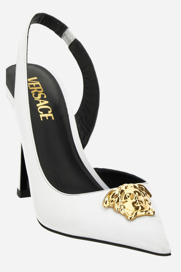 La Medusa Sling Back  In Calf Leather