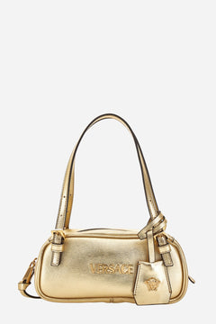 Versace Tag Mini Shoulder In Lamb Leather
