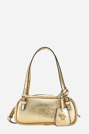 Versace Tag Mini Shoulder In Lamb Leather