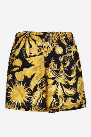 Shorts In Twill Poly Baroque Palm Allover Print
