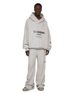 JERSEY HOODIE WITH LOGO PRINT