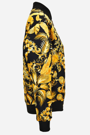 Blouson In Twill Poly Print Barocco Palm Allover