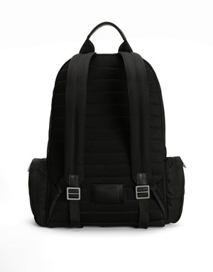 NYLON BACKPACK WITH RUBBERIZED LOGO