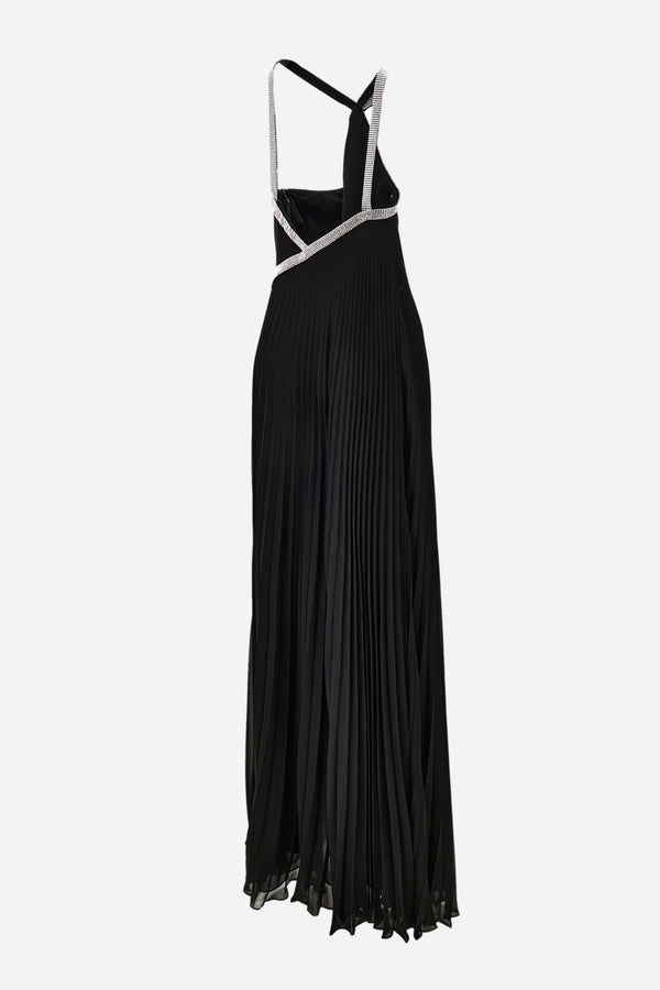 Gown In Techno Georgette