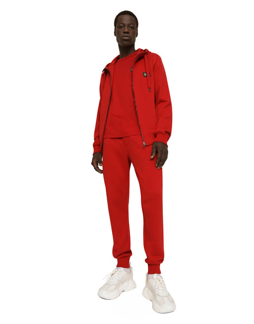 ZIP-UP HOODIE WITH LOGO TAG