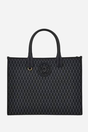 La Medusa Tote In Fabric+Calf Leather