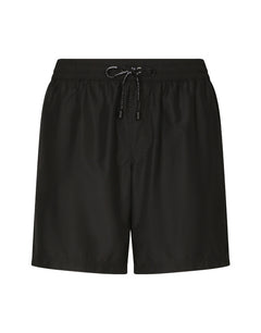 MID-LENGTH SWIM SHORTS WITH TOP-STITCHING