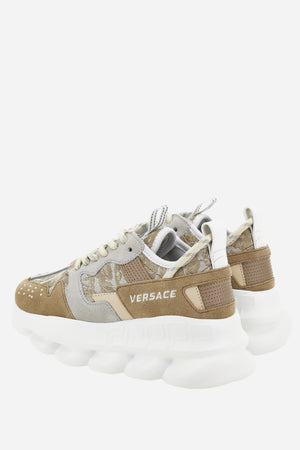 Chain Reaction Sneaker In Suede+Jacquard Fabric V+Calf Leather
