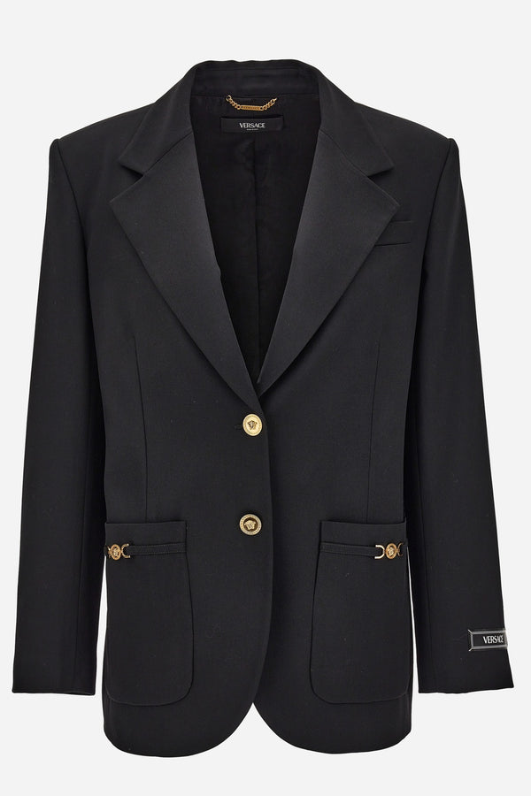 Informal Jacket In Stretch Wool Fabric