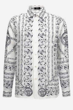 Informal Shirt In Twill Poly Medusa Chain Print