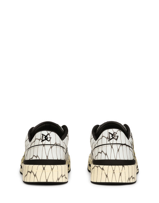 PRINTED CALFSKIN NEW ROMA SNEAKERS