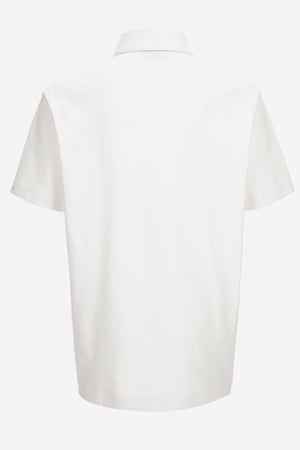 Polo In Jersey Fabric-Greca Print