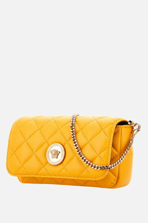 Icon Shoulder Bag In Quilted Lamb Leather