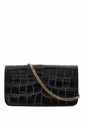 Virtus Mini Chain Crossbody In Vitello Embossed Coccodrillo
