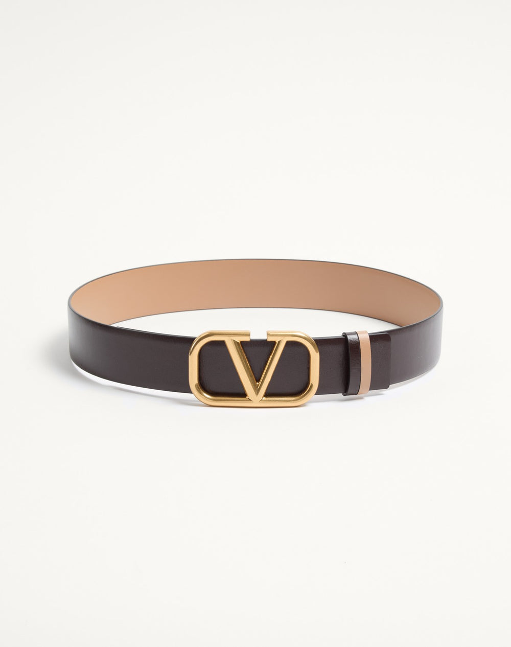 Cintura Reversibile VLogo Signature In Vitello Lucido 40 Mm