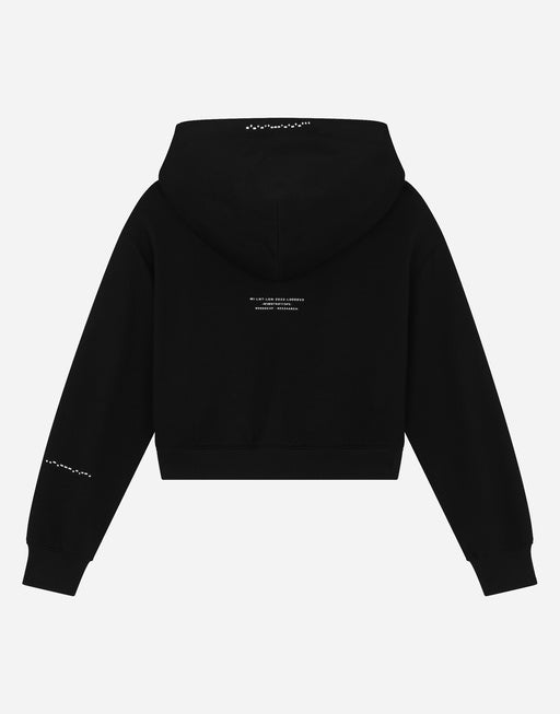 ZIP-UP HOODIE WITH DGVIB3 PRINT