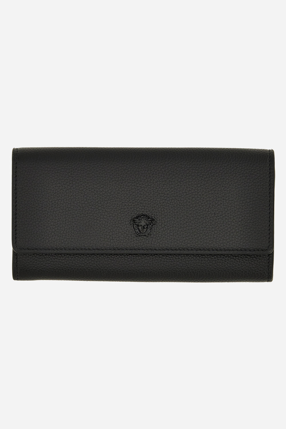 La Medusa Long Wallet In Grainy Calf Leather