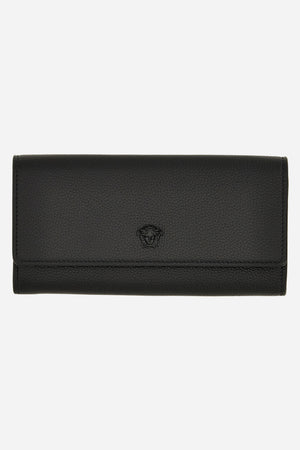 La Medusa Long Wallet In Grainy Calf Leather