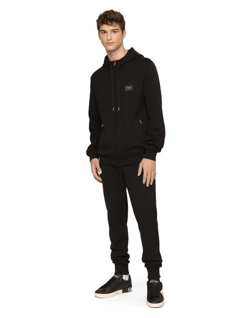 JERSEY ZIP-UP HOODIE