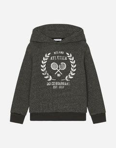 MELANGE JERSEY HOODIE