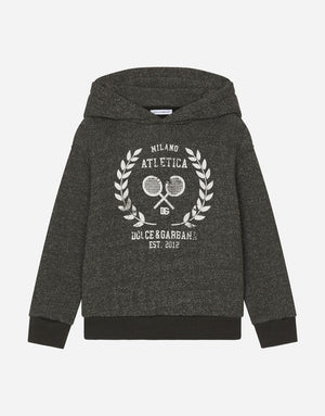 MELANGE JERSEY HOODIE