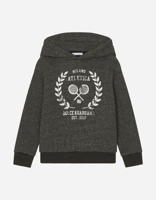 MELANGE JERSEY HOODIE