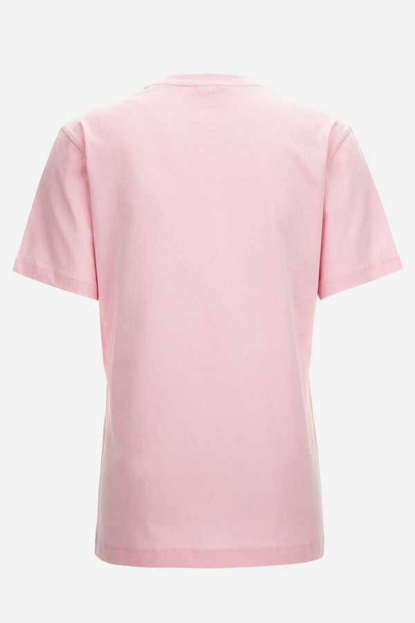 T-Shirt In Jersey Fabric With Medusa Lamina Print