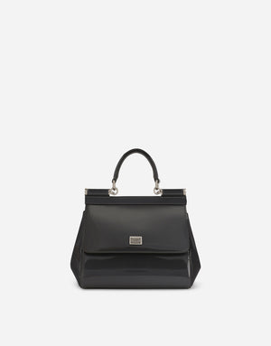 SMALL SICILY HANDBAG IN POLISHED CALFSKIN