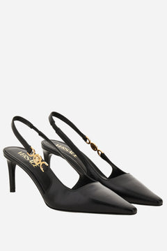 Medusa 95 Sling Back H.70 In Shiny Calf Leather-Metal Hardware