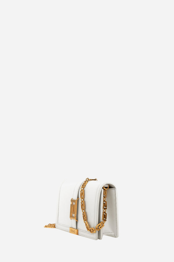 Greca Goddess Wallet On Chain In Calf Leather