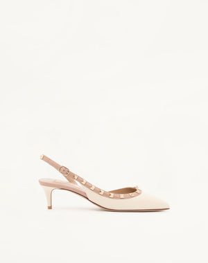 DÉCOLLETÉ SLINGBACK ROCKSTUD IN VITELLO 50MM
