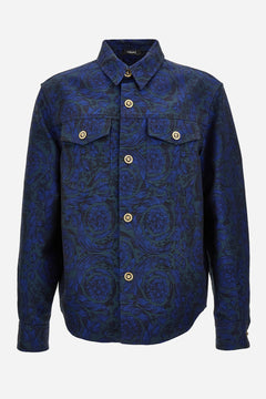 Informal Shirt In Barocco Jacquard Fabric